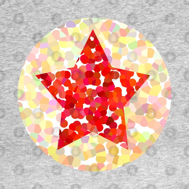 Red Dotty Star by ellenhenryart